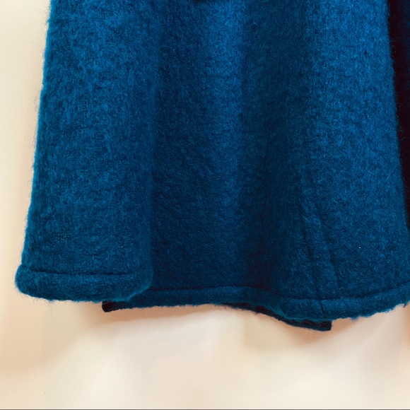 Vintage 80's Pauline Trigere Wool Mohair Coat Blue - Picture 8 of 16